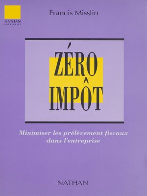 cover image of Zéro impôt